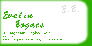 evelin bogacs business card