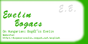 evelin bogacs business card